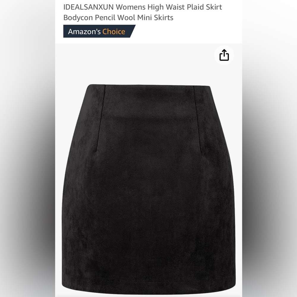 Faux Suede mini skirt